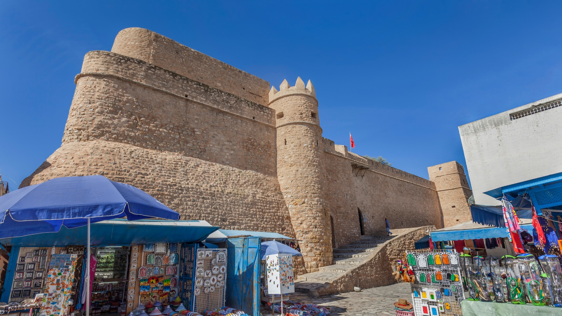 View of the fortress of Hammamet from Outside