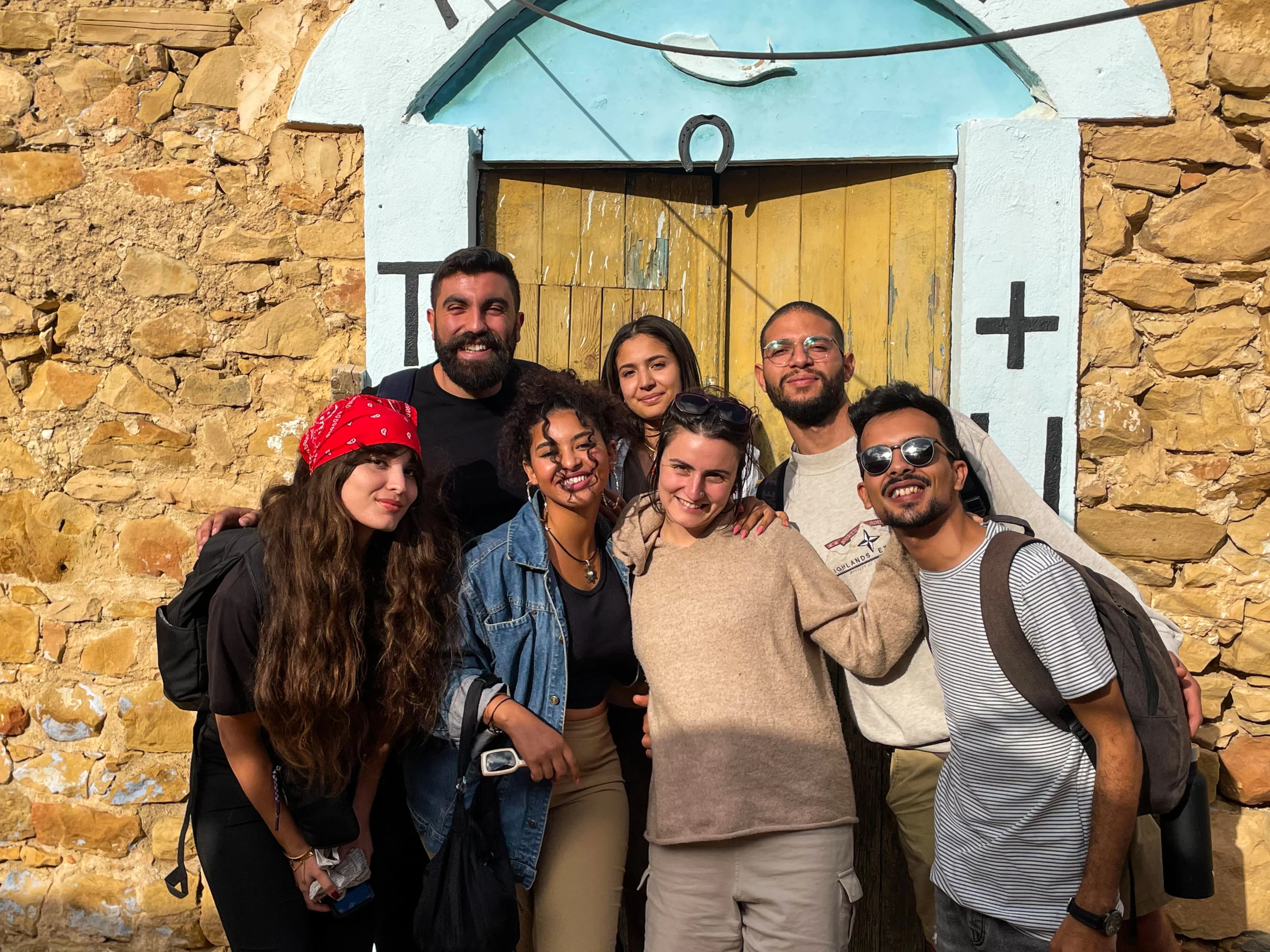 Group of Friends during a visit to Zriba Olia 