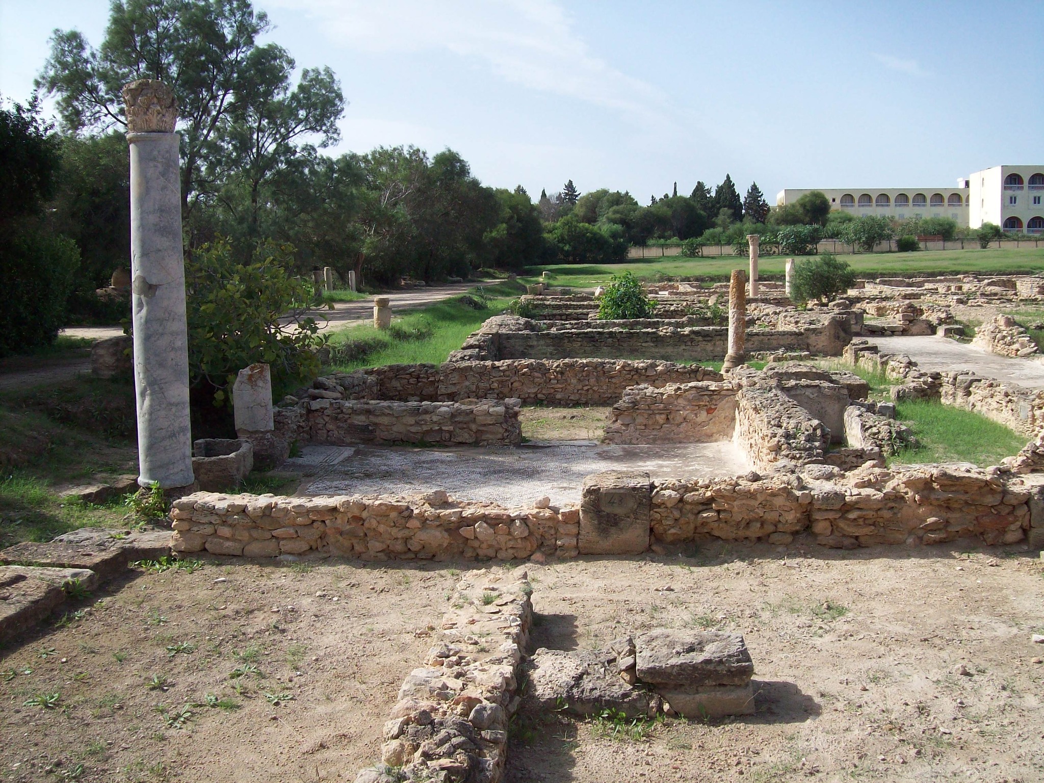 Ancient site overview at Pupput Hammamet