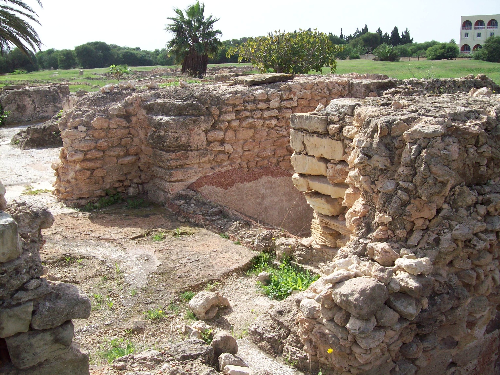 View of ruins at Pupput Archaeological Site Hammamet