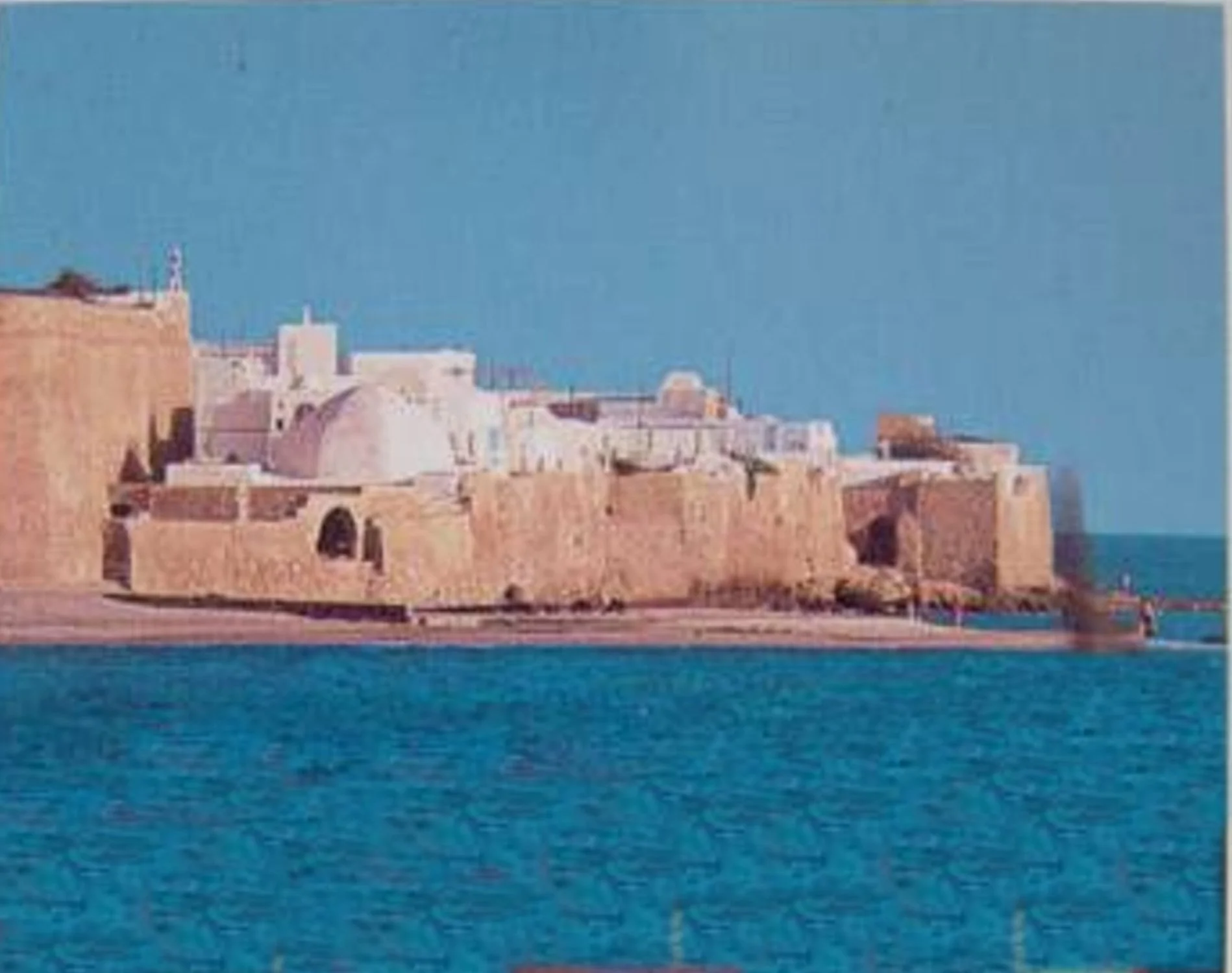 Historic coastal remains of Hammamet port