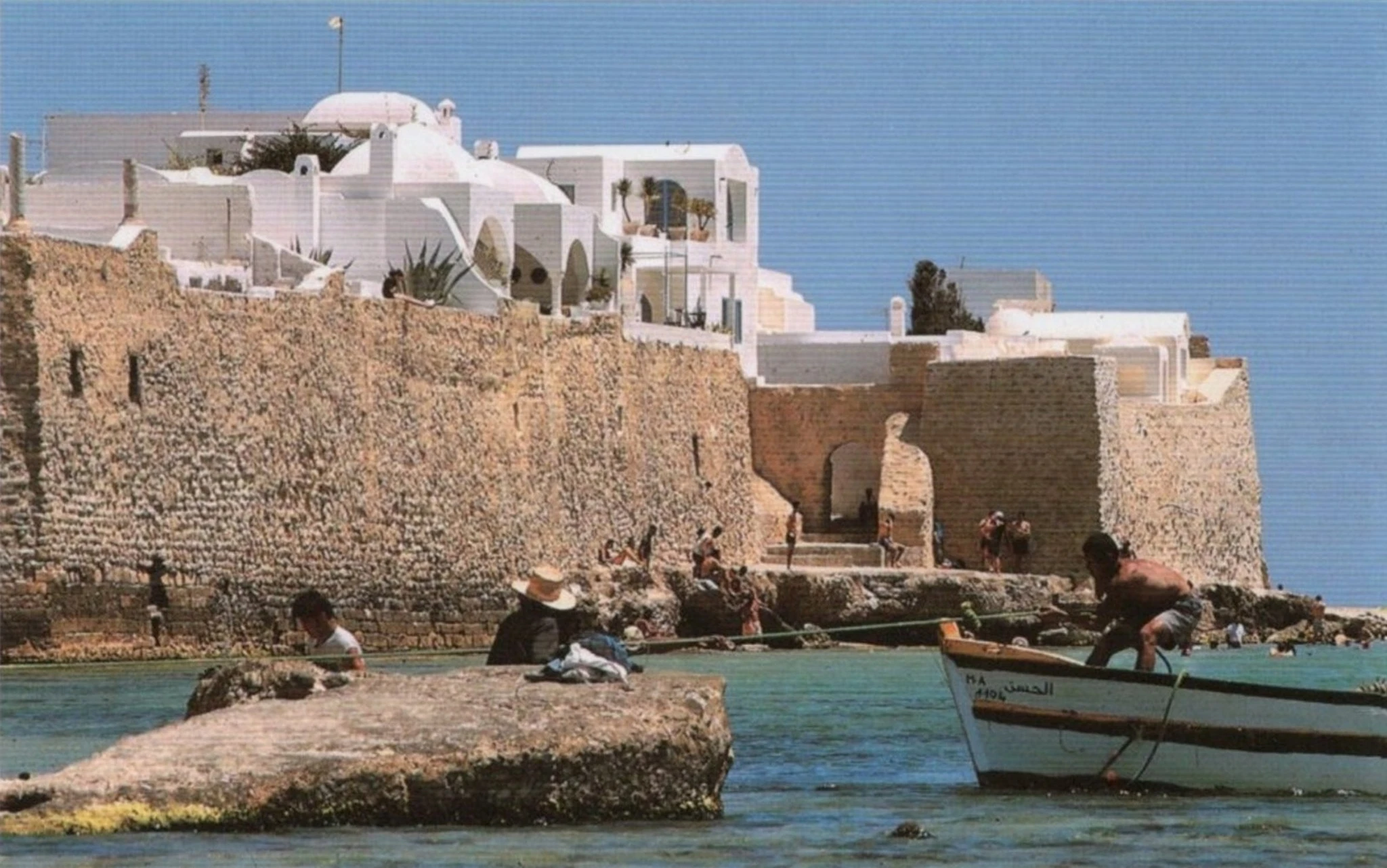 Rock formations of the old Hammamet port